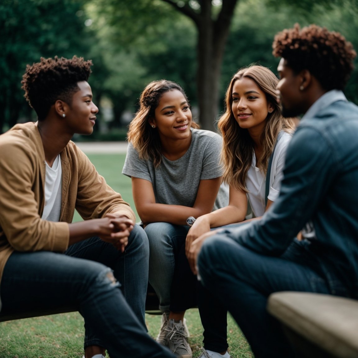 Como Encontrar Seu Propósito - Como Encontrar Seu Propósito Durante uma Crise Existencial - Um grupo de amigos discutindo intensamente em um ambiente social